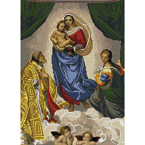 Bead Embroidery Kit SISTINE MADONNA Beadwork - Marlena.shop