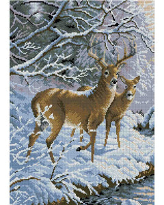 Bead Embroidery Kit DIY deer winter - Marlena.shop