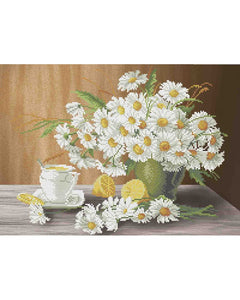 Bead Embroidery Kit DIY CHAMOMILE TEA - Marlena.shop