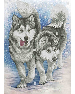 Bead Embroidery Kit DIY ALASKA MALAMUTY beads - Marlena.shop