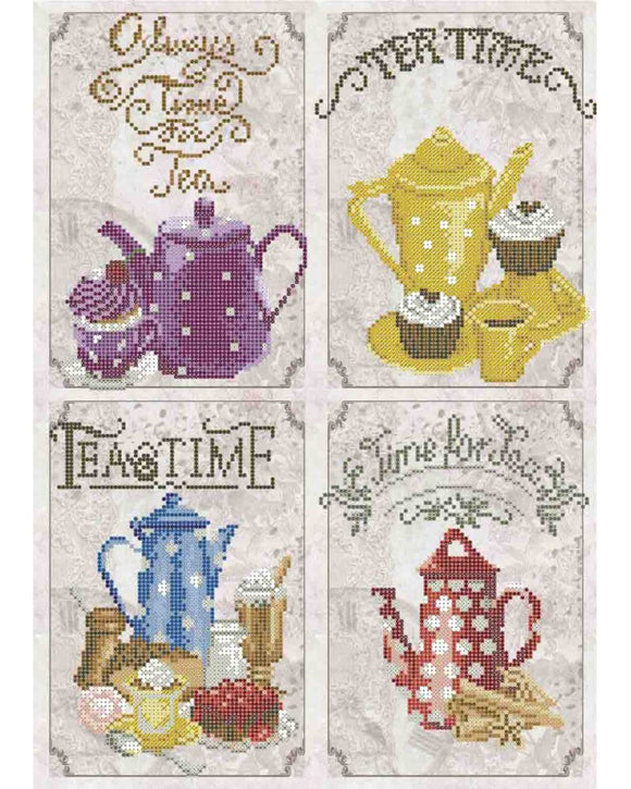 Bead Embroidery Kit DIY TEA TIME - Marlena.shop