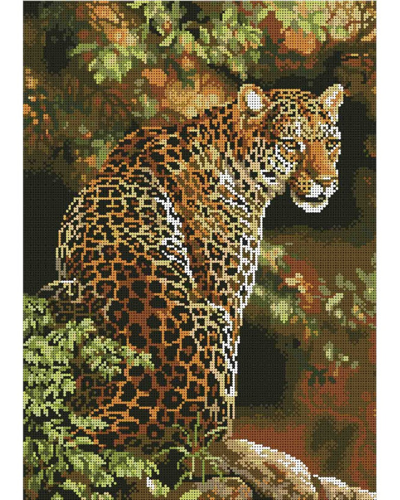 Bead Embroidery Kit DIY leopard - Marlena.shop