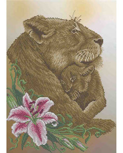 Bead Embroidery Kit DIY SOUTH AFRICAN LION - Marlena.shop