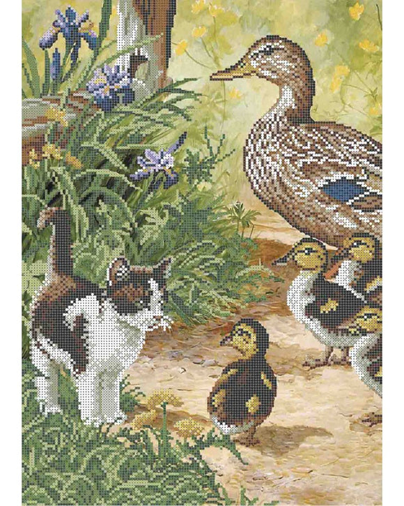 Bead Embroidery Kit DIY WILD DUCKS - Marlena.shop