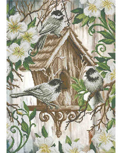 Bead Embroidery Kit DIY Birdhouse - Marlena.shop