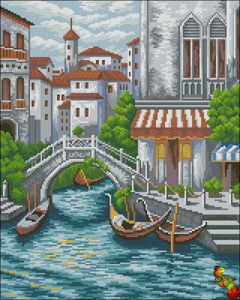 Canal of the Seine DIY Bead Embroidery kit