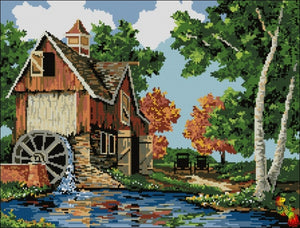 DIY Bead Embroidery kit Village mill