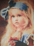 Bead Embroidery Kit baby girl with chicken