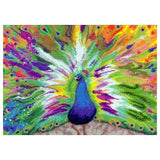 Bead Embroidery Kit rainbow peacock - Marlena.shop