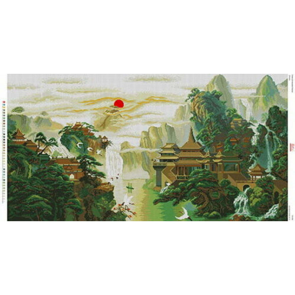 Bead embroidery kit Modern Japan BIG picture - Marlena.shop