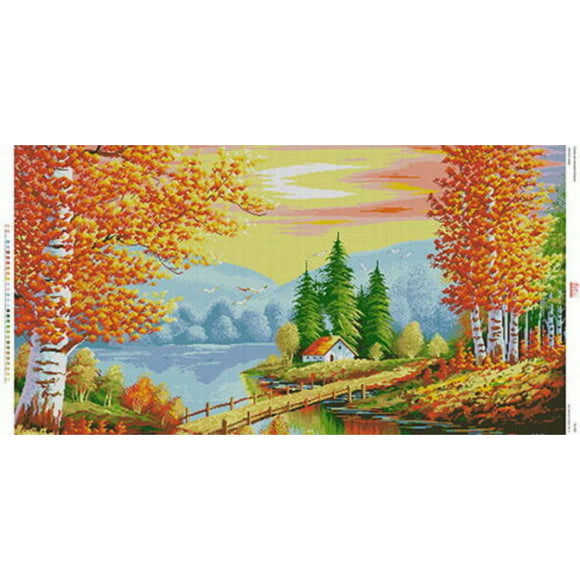 DIY Bead Embroidery Kit Golden fall Time - Marlena.shop