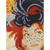 DIY BEAD picture, Bead Embroidery Kit lady in hat - Marlena.shop