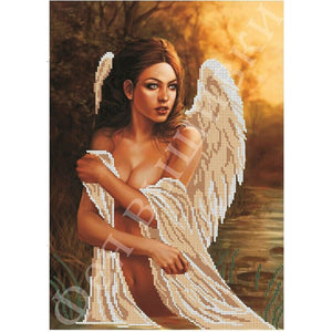 Bead Embroidery Kit, DIY picture Angel Woman - Marlena.shop