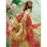 DIY Bead Embroidery Kit Beading Asian geisha - Marlena.shop