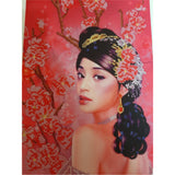 Bead Embroidery Kit, Needlepoint Asian Woman, Geisha - Marlena.shop