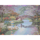 Bead Embroidery Kit Needlepoint Japanese Garden - Marlena.shop