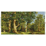 Bead embroidery kit forest big bead picture Shishkin Oak Grove - Marlena.shop