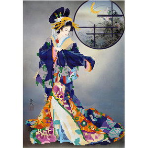 Bead Embroidery Kit Needlepoint Asian east woman - Marlena.shop