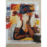 DIY BEAD picture, Bead Embroidery Kit lady in hat - Marlena.shop