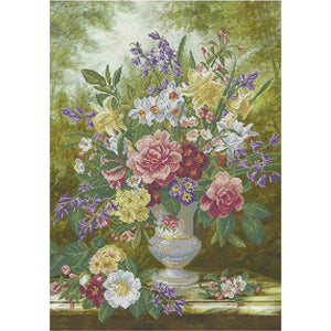 Bead Embroidery Kit SPRING BOUQUET, flowers - Marlena.shop