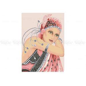 Bead Embroidery Kit Needlepoint lady dance - Marlena.shop