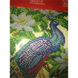 DIY Bead Embroidery Kit Peacock Garden - Marlena.shop