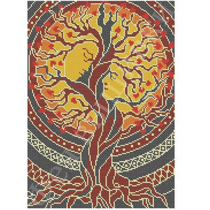 DIY Embroidery Kit Needlepoint the tree of Life - Marlena.shop