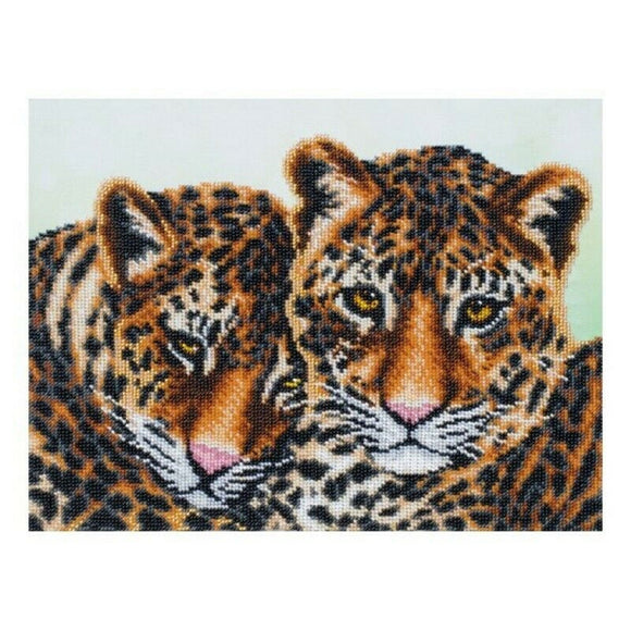 bead Embroidery Kit animal beast a pair of tigers - Marlena.shop