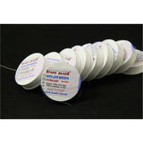 Threads for beadwork 15 bobbins Tytan 100 a set of white threads for embroidery - Marlena.shop