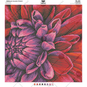 Bead Embroidery Kit Modern Flower Kit - Marlena.shop