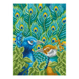 Bead Embroidery Kit Needlepoint craft set Peacocks - Marlena.shop