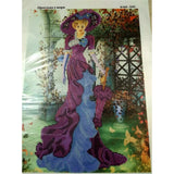 DIY Bead Embroidery Kit pocture victorian era lady - Marlena.shop