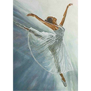 Bead Embroidery Kit, ballerina dance woman girl - Marlena.shop