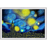 DIY Bead Embroidery Kit STARLIGHT NIGHt Based on Van Gogh - Marlena.shop