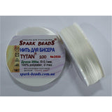 Beading Thread Tytan 100 white colors 70 bobbins embroidery threads - Marlena.shop