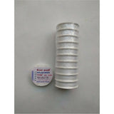 Threads for beadwork 15 bobbins Tytan 100 a set of white threads for embroidery - Marlena.shop