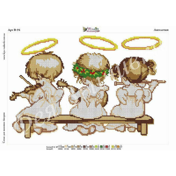 Bead Embroidery Kit angels almost perfect - Marlena.shop