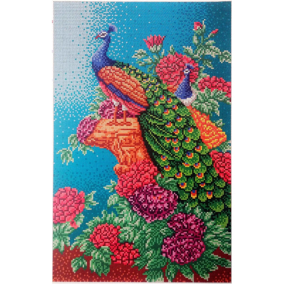 Bead Embroidery Kit Beaded stitching peacock - Marlena.shop