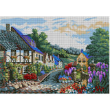 Bead Embroidery full Needlepoint Beading Alps Town Nature Landscape - Marlena.shop