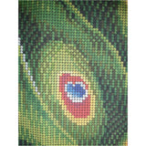 Beads cross stitch Stamped pattern DIY beading kit Peacock - Marlena.shop