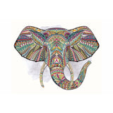 Bead Embroidery Kit, DIY picture Mehendi Elephant beadwork - Marlena.shop