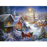 Bead Embroidery Kit DIY BIG picture Needlepoint Winter - Marlena.shop