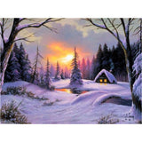 Bead Embroidery Kit DIY BIG Bead picture Winter morning pictures - Marlena.shop