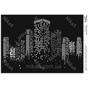 DIY Bead Embroidery Kit NIGHT City landscape - Marlena.shop