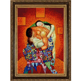 Bead Embroidery Kit  DIY bead picture FAMILY Gustav KLIMT beadwork - Marlena.shop