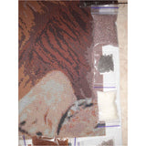 DIY Bead Embroidery Kit Needlepoint lion - Marlena.shop