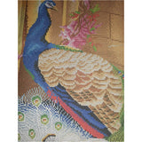 Beads cross stitch Stamped pattern DIY beading kit Peacock - Marlena.shop