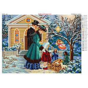 DIY Bead Embroidery Kit Needlepoint Christmas - Marlena.shop