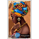 Bead Embroidery Kit, Needlepoint Beading Africa Woman - Marlena.shop