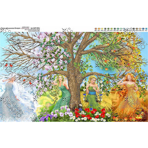 Bead kit Fairies of the seasons Needlepoint bead kit - Marlena.shop